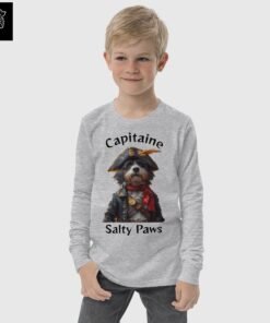 Chandail manches longues enfant – Capitaine Salty Paws