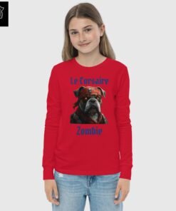 T-shirt manches longues enfant – Le Corsaire Zombie