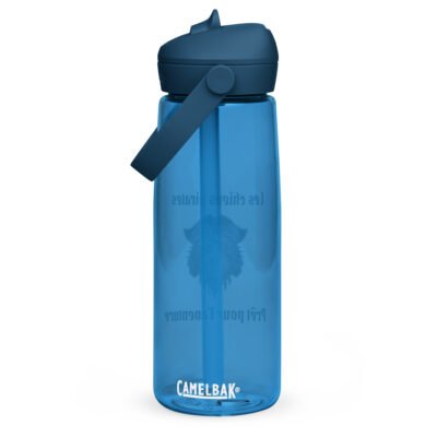 Gourde CamelBak bleue pour enfants – vue arrière Les Chiens Pirates